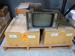LOT TO INCLUDE: MISC METERS, SWITCHES, AND GAUGES, CONRAC MONITORS, JAVELIN CONTROLLER PORTS. LOADING & HANDLING FEE $15-4150